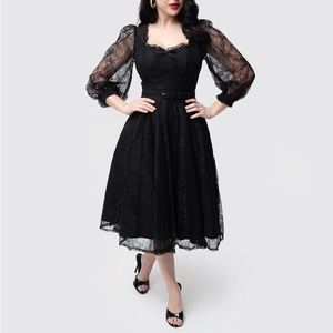 Vixen by Micheline Pitt Decadence Swing lace dress in M